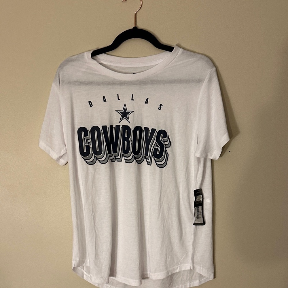 Team Apparel White Dallas Cowboys Sleep Shirt